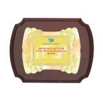 Biểu trưng gỗ đồng hình chữ nhật