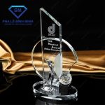 Cúp golf pha lê chế tác theo yêu cầu